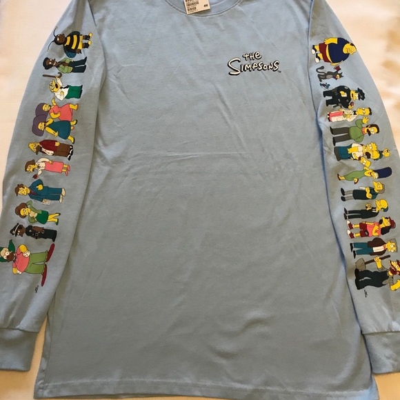 SIMPSONS Long Sleeve T-shirt Size:Small NWT - Picture 2 of 5